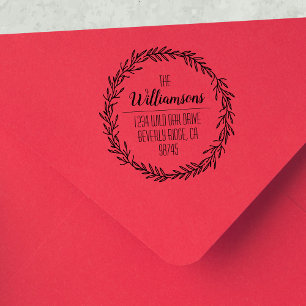 Family Name Return Address Rubber Stamp