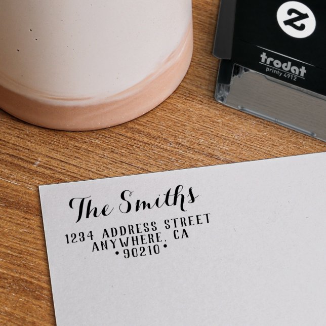 Family Name Self-Ink Return Address Rubber Stamp (Creator Uploaded)