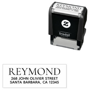 Family Name / Surname / Business Address Self-inking Stamp