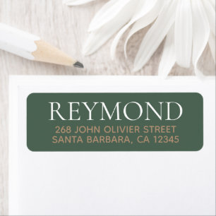 Family Name / Surname Business Label Return Address Label