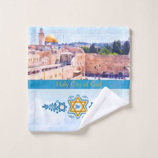 Family Name Temple Mount Jerusalem Bath Towel Set