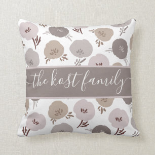 Family Name Throw Pillow