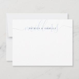 Family Name Wedding Monogram Card