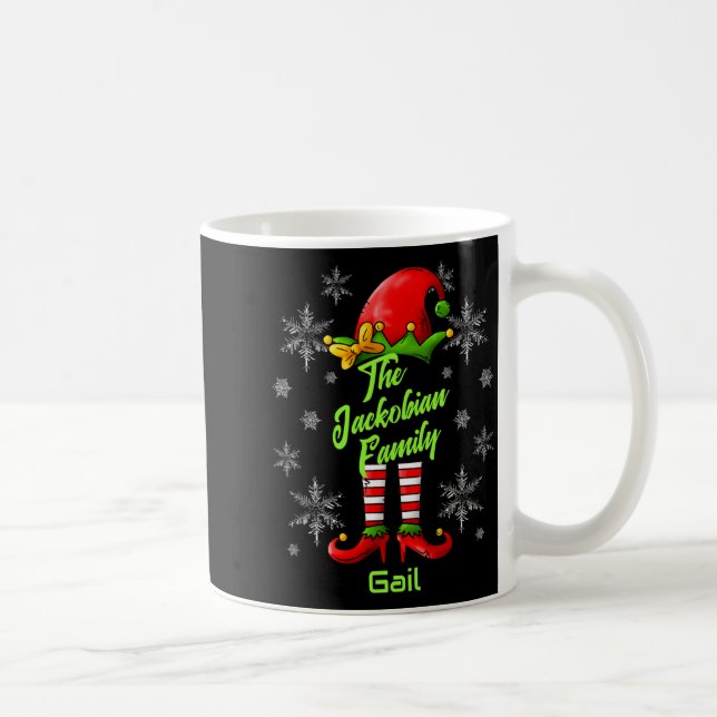Family Name Year Reunion Matching Christmas Elf T  Coffee Mug (Right)