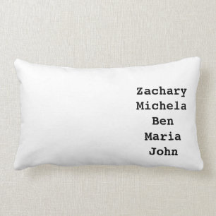 Family names Lumbar Pillow Gift for family