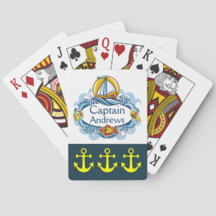 Family / Nautical Captain Playing Cards - SRF