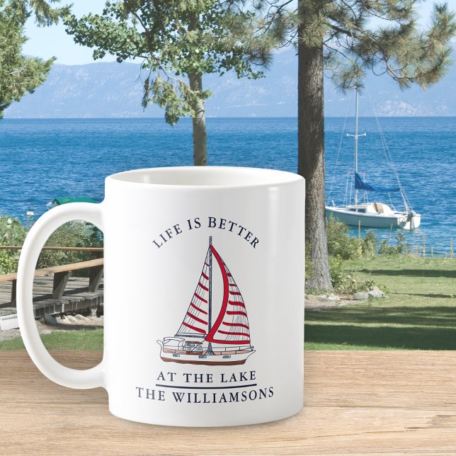 Family Nautical Life is Better at the Lake Coffee Mug (Creator Uploaded)