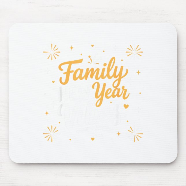 Family New Year 2026 Matching Party Crew  Mouse Pad (Front)