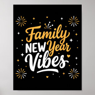 Family New Year 2026 Matching Party Crew  Poster
