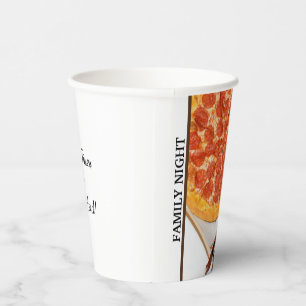Family Night Pizza Paper Cups