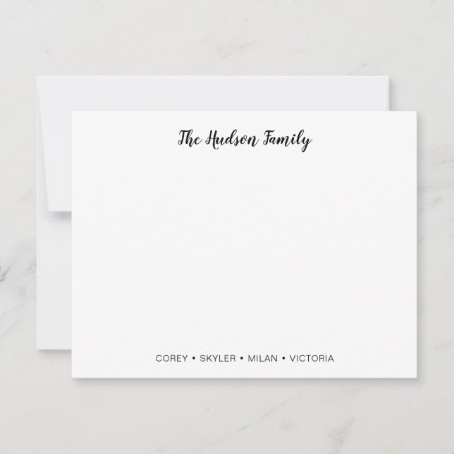 Family Note Card (Front)