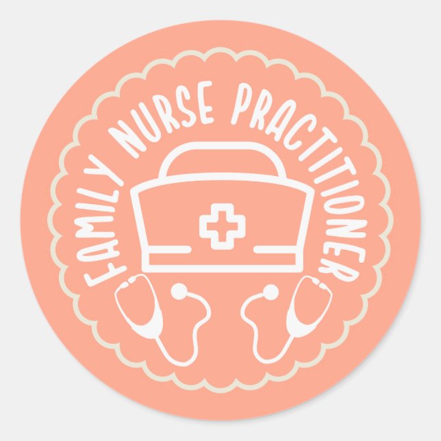  Family Nurse Practitioner Classic Round Sticker (Front)