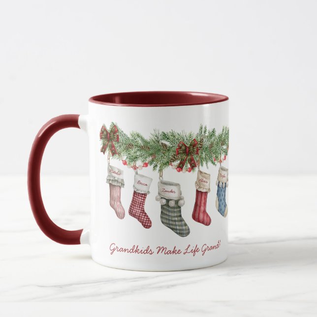 Family of 11 | Grandkids | Workplace | Stockings Mug (Left)