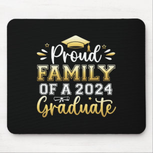 Family Of A 2024 Graduate Senior Graduation Men Wo Mouse Pad
