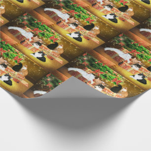 Family of cats Christmas Wrapping Paper