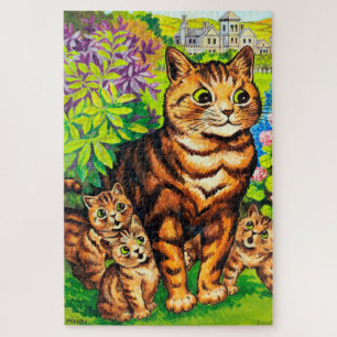 Family of Cats in a Garden, Louis Wain Jigsaw Puzzle