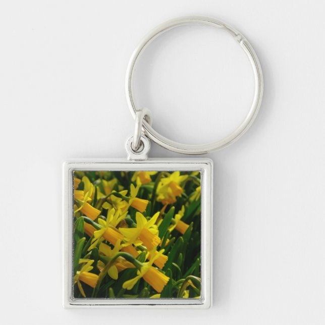 Family Of Daffodils Key Ring (Front)
