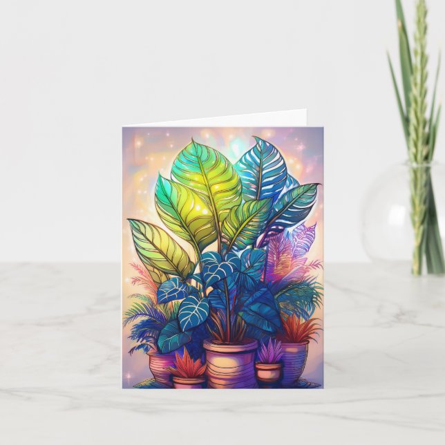 Family of Houseplants  Card (Front)