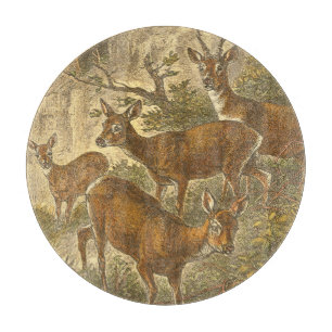 Family of Roe - Deers in a Forest Cutting Board
