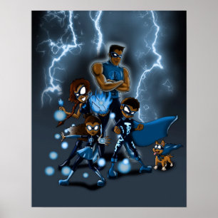 Family of Super Heroes Poster