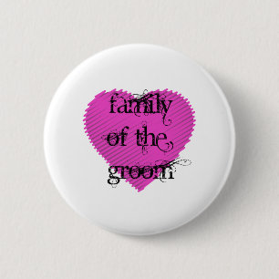 Family of the Groom 6 Cm Round Badge