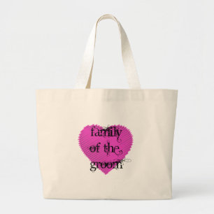 Family of the Groom Large Tote Bag