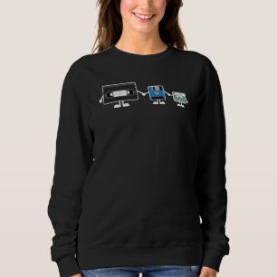 Family Of Video Tape Floppy Disc & Music Tape Sweatshirt