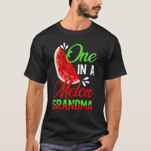 Family One In A Melon Grandma Birthday Party Match T-Shirt