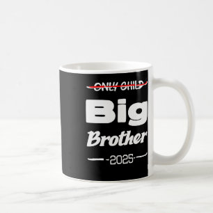 Family Only Child Big Brother Sticker  Coffee Mug