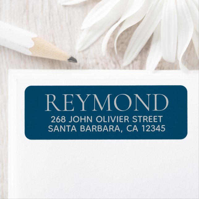 Family or business name / surname return address label (Insitu)