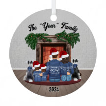 Family ornament 2 yound boys