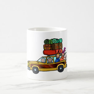Family Outing - Station Wagon Road Trip Coffee Mug