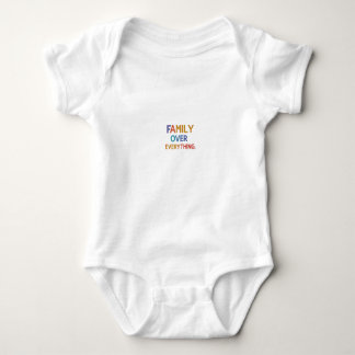 Family Over Everything  Baby Bodysuit