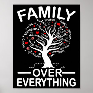 Family Over Everything Matching Family Reunion Par Poster
