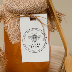 Family Owned Farm Round Apiary Honey Stamp
