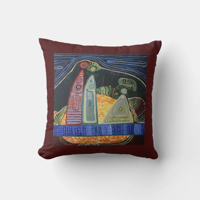 Family Painting Throw Cushion (Front)