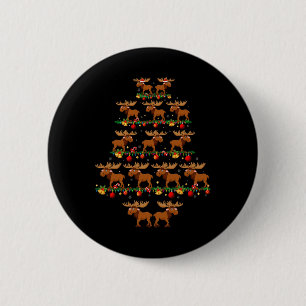Family Pajama Sets Christmas Matching Moose Xmas T 6 Cm Round Badge