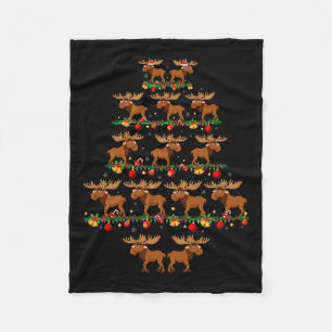 Family Pajama Sets Christmas Matching Moose Xmas T Fleece Blanket