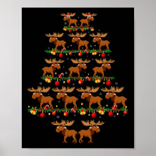 Family Pajama Sets Christmas Matching Moose Xmas T Poster