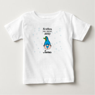 Family Personalised Baby Boy Gnome Baby T-Shirt