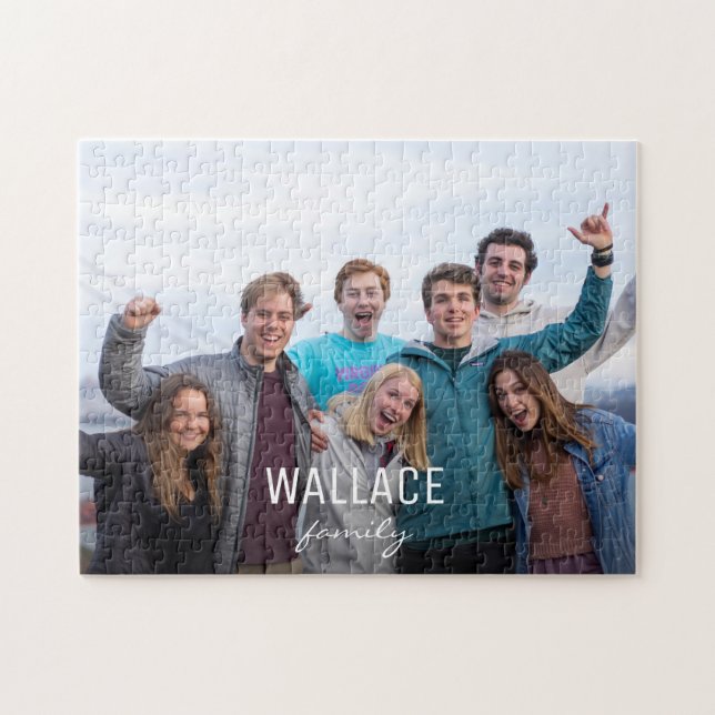 Family Personalised Photo Jigsaw Puzzle (Horizontal)