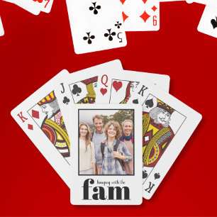 Family Personalised Photo Playing Cards