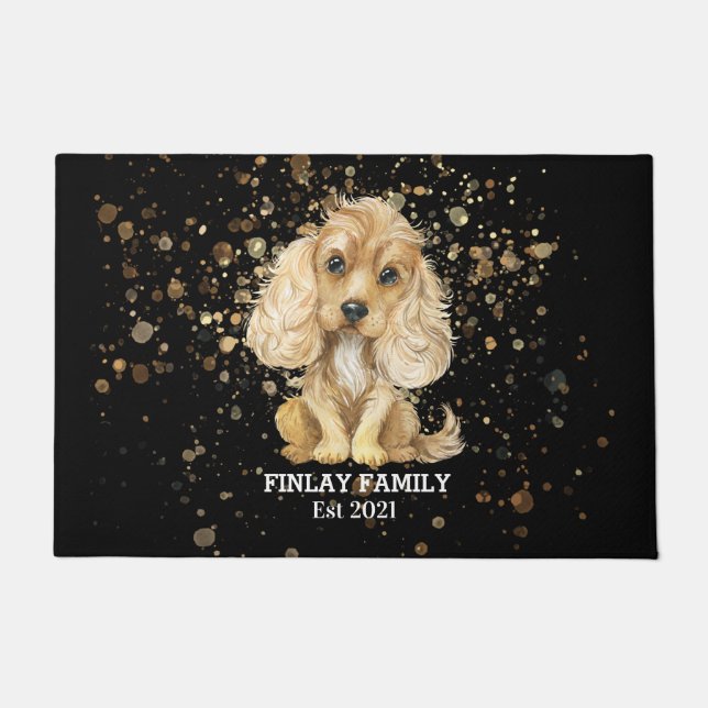 Family Pet personalized  doormat (Front)