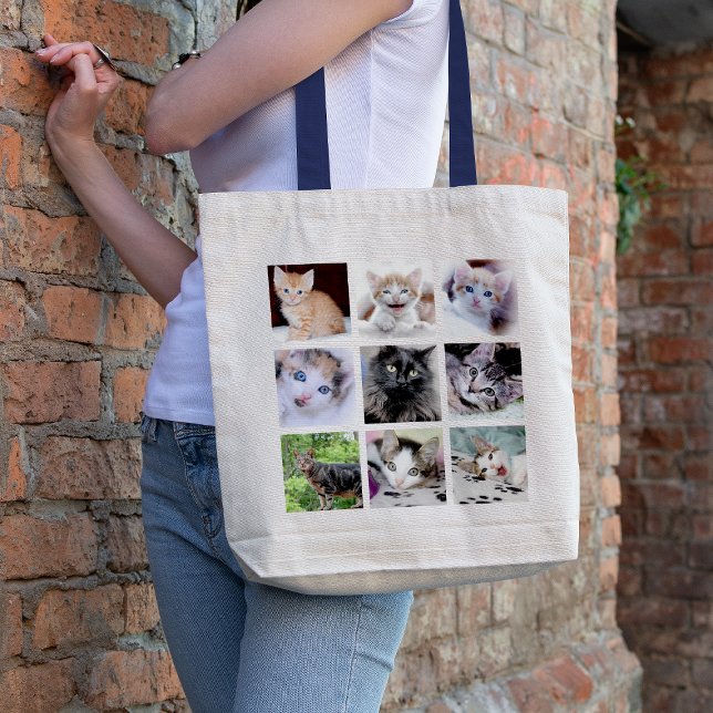 Family Pet Photo Collage Tote Bag (Creator Uploaded)