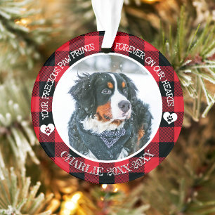 Family Pet Photo Memorial  Ornament