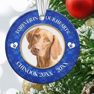 Family Pet Photo Memorial Ornament