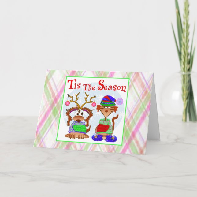 Family Pets Greeting Cards (Front)