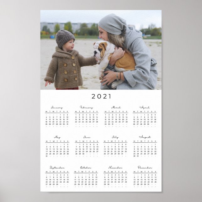 Family Photo 2021Calendar Poster (Front)