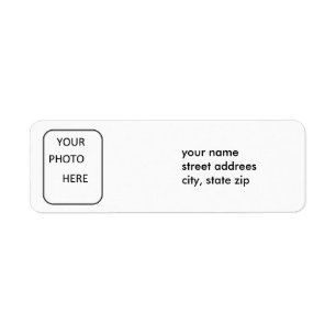 Family Photo Address Label Return Address Label