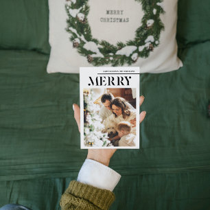 Family Photo And Merry   Happy Holidays